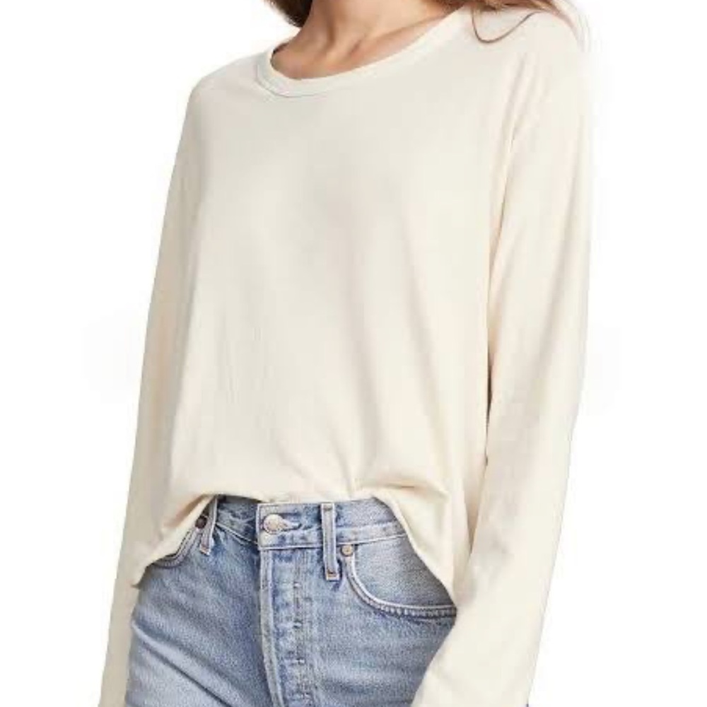 The Great long sleeve crop t size 0/XS